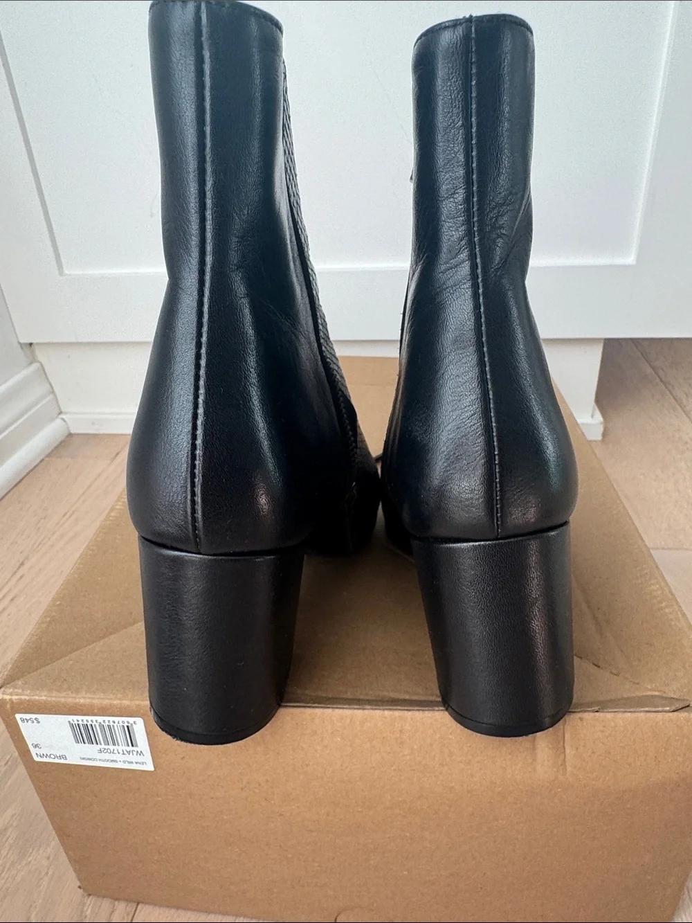 Zadig & Voltaire Dark Brown Snakeskin-Embossed Ankle Boots